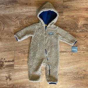 Eddie Bauer Sherpa 6-9 Months Winter Coat/ Suit/ Bunting/ Outfit Brown and Blue